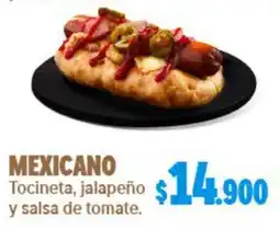 Domino's Pizza Mexicano tocineta, jalapeño y salsa de tomate oferta