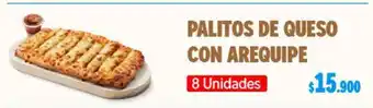 Palitos de queso con arequipe