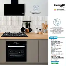 Homecenter Challenger estufa emprotar 6771 Ei oferta