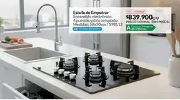 Homecenter Estufa de empotrar encendido electrónico oferta