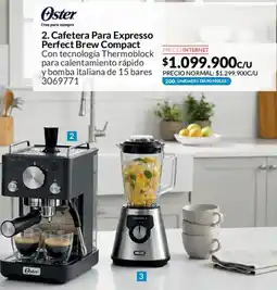 Homecenter Ostercafetera para expresso perfect brew compact oferta