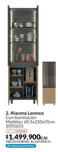 Homecenter Alacena larence con iluminación oferta