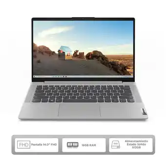 Falabella Portátil Lenovo 14 pulgadas AMD RYZEN R7 16GB 512GB oferta