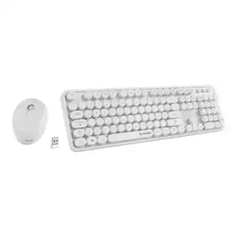 Falabella Teclado y mouse inalámbricos retro oferta