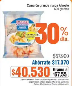 Alkosto Alkosto camarón grande oferta