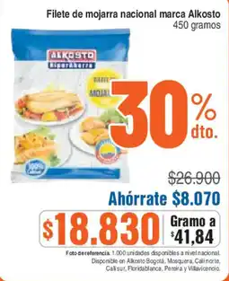 Alkosto Alkosto filete de mojarra nacional oferta