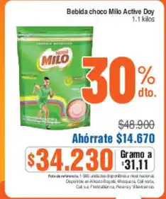 Alkosto Milo bebida choco millo active day oferta