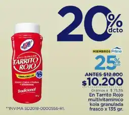 FarmaTodo J&J tarrito rojo oferta