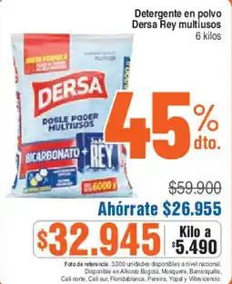 Alkosto Dersa detergente en polvo Dersa Rey multiusos oferta
