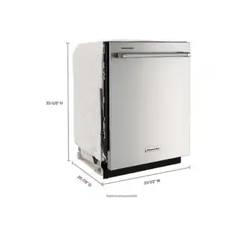 Falabella Lavaplatos kitchen aid 24" 3 niveles inox | kdtm60 oferta