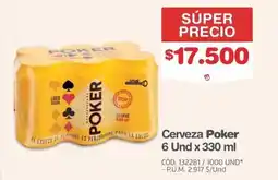 Makro Cerveza Poker oferta