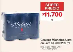 Makro Cerveza Michelob Ultra oferta