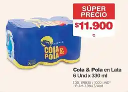 Makro Cola & Pola en Lata oferta