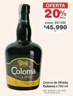 Makro Coloma Crema de Whisky oferta
