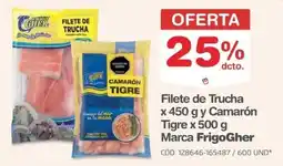 Makro FrigoGher filete de trucha camarón tigre oferta