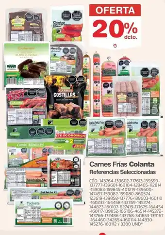 Makro Carnes Frías Colanta oferta