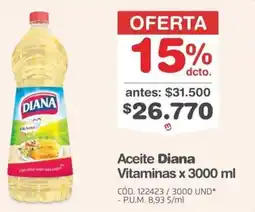 Makro Aceite Diana Vitaminas oferta