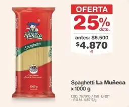 Makro Spaghetti La Muñeca oferta