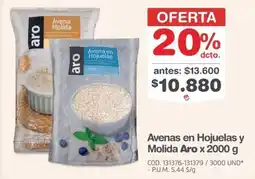 Makro Aro Avenas en Hojuelas y Molida oferta