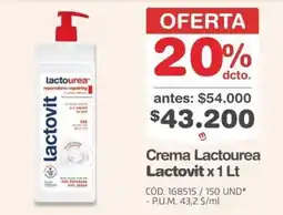 Makro Lactovit Crema Lactourea oferta