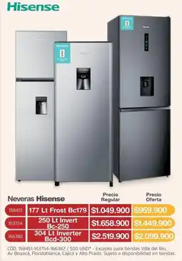 Makro Neveras Hisense 250 Lt Invert Bc-250 oferta