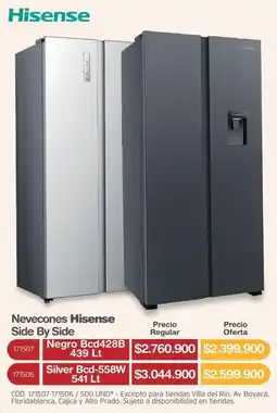 Makro Hisense Nevecones Side By Side oferta