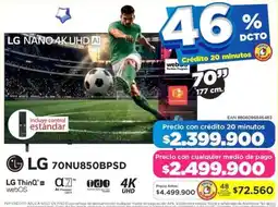 Alkomprar LG 70NU850BPSD oferta
