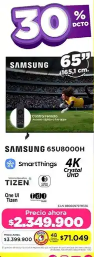 Alkomprar Samsung 65u8000h oferta
