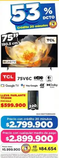 Alkomprar Tcl tv 75" oferta