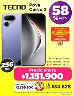 Alkomprar Tecno Pova Curve 2 oferta