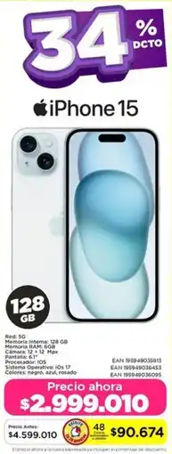 Alkomprar iPhone 15 oferta