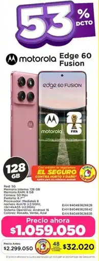 Alkomprar motorola edge 60 fusion oferta