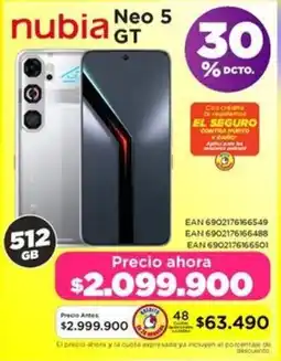 Alkomprar nubia Neo 5 GT oferta