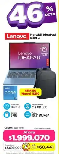 Alkomprar Lenovo Portátil IdeaPad Slim 3 oferta
