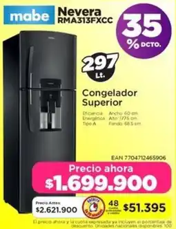 Alkomprar Mabe nevera rma313fxcc oferta