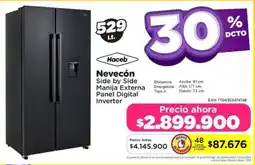 Alkomprar Haceb nevecón side by side manija externa panel digital inverter oferta