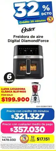 Alkomprar Oster freidora de aire digital diamondforce oferta