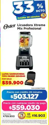Alkomprar Oster licuadora xtreme mix profesional oferta