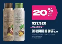 Alkomprar Siennn CAFÉ EXFOLIANTE DE CAFÉ Y EXFOLIANTE DE COCO C/U oferta