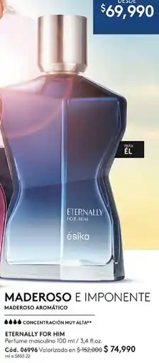 Ésika Eternally for him perfume masculino oferta
