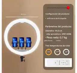 Falabella Aro De Luz Led 45 Cm Profesional Grande Para Celular oferta