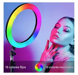 Falabella Aro De Luz Led Rgb 33 Cm 13 Pulgadas Multicolor oferta