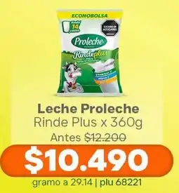 La Gran Colombia Proleche Leche Rinde Plus oferta