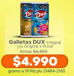 La Gran Colombia Galletas DUX Integral y/o Original oferta