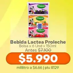 La Gran Colombia Bebida Lactea Proleche oferta
