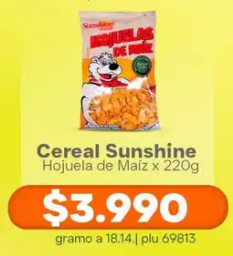 La Gran Colombia Cereal Sunshine Hojuela de Maíz oferta