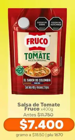 La Gran Colombia Salsa de Tomate Fruco oferta
