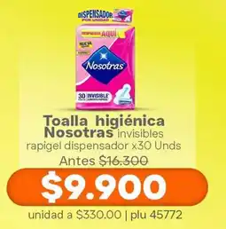 La Gran Colombia Nosotras toalla higienica invisibles oferta