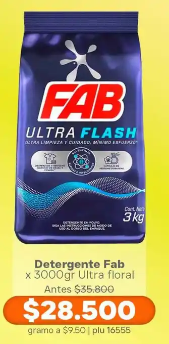 La Gran Colombia Fab detergente ultra floral oferta