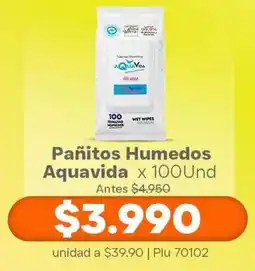 La Gran Colombia Aquavida pañitos humedos oferta